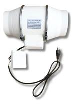 Ventilador De Exaustão De Banheiro Turbo Axial Em Linha Sile