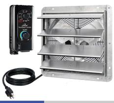 Ventilador de exaustão iLiving ILG8SF16V-ST montado na parede de 16 polegadas