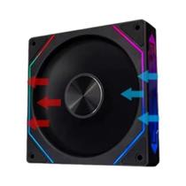 Ventilador De Gabinete ARGB De 120mm Com Design De Espelho Infinito, Sincronização Com Placa-Mãe,