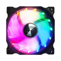 Ventilador De Gabinete Transparente De Baixo Ruído 120mm 12V 4 Pinos Com Lâmina Colorida LED Para