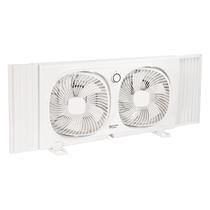 Ventilador de janela Comfort Zone CZ329WT 9 com ventiladores giratórios de 180 Ventilador de janela Comfort Zone CZ329WT 9 com ventiladores giratórios de 180