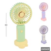 Ventilador de Mão 19cm Recarregável USB Cores - Tudo em Caixa Ventilador de Mão 19cm Recarregável USB Cores - Tudo em Caixa