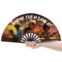 Ventilador de mão Colorado Heated Concert com design dobrável de 26 polegadas Ventilador de mão Colorado Heated Concert com design dobrável de 26 polegadas