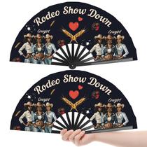 Ventilador de mão Colorato Heated Concert com design dobrável de 26 polegadas