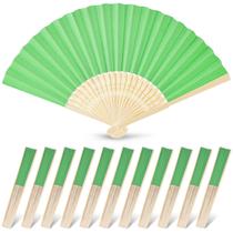 Ventilador de mão dobrável JOHOUSE Green Paper 21cm Woodland Party