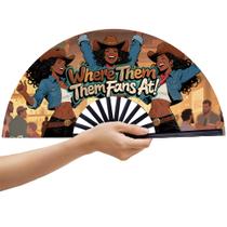 Ventilador de mão MBDFUT Boots On The Ground 33 cm Line Dancing Style 4