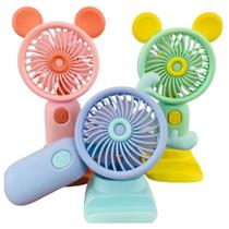 Ventilador de Mão Mesa Portátil Recarregável USB Mini