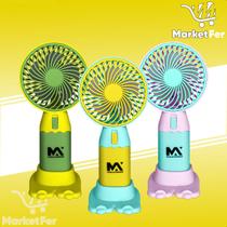 Ventilador De Mão Portátil Recarregável Eletromassa 5 Hélices Silencioso