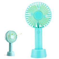 Ventilador de Mão Suporte de Mesa Compacto Leve Mini Portátil Refresca