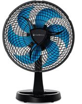 Ventilador de Mesa 30cm Cadence 50W 3 Velocidades Preto Azul 220V