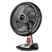 Ventilador De Mesa 40cm Mondial Vtx-40-8p-rl Turbo 8 Pas Repelente Liquido Preto Com Prata 220 V