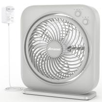 Ventilador de Mesa AMACOOL 12" Silencioso 3 Velocidades Temporizador 8H Gris