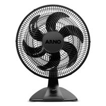 Ventilador de Mesa Arno 40cm 6 Pás Essential VE2E Preto 127V