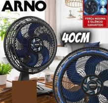 Ventilador de Mesa Arno Xtreme Force Breeze VB40 - 40cm 6 Pás 3 Velocidades Preto e Azul