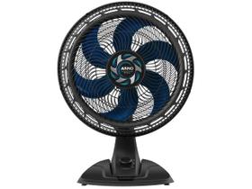 Ventilador de Mesa Arno Xtreme Force Breeze VB40 - 40cm 6 Pás 3 Velocidades Preto e Azul