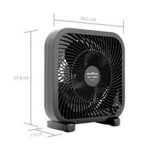 Ventilador de Mesa Britânia Turbo BCA25A 3 Pás 3 Velocidades Preto