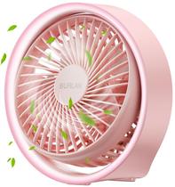 Ventilador de mesa BURLAN sem fio operado por bateria com USB 2W rosa Ventilador de mesa BURLAN sem fio operado por bateria com USB 2W rosa
