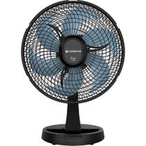 Ventilador de Mesa Cadence MINI Fresh 6 Pás 3 Velocidades VTR310 - Preto/Azul 110V