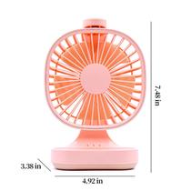 Ventilador de mesa Carregamento Usb Grande Capacidade 4000 Milímetros Som Silencioso Escritório Alto Volume de Ar Balançando Ventilador de Cabeça