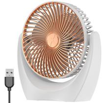 Ventilador de mesa Chchmu USB Mini Desktop Table 2 Velocidades Gold