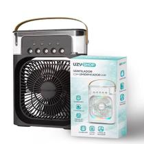 Ventilador de Mesa Climatizador USB com Reservatório de Água Névoa 3 Velocidades Portátil Ventilador de Mesa Climatizador USB com Reservatório de Água Névoa 3 Velocidades Portátil