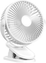 Ventilador de mesa Clip portátil alimentado por USB de 6 polegadas branco Ventilador de mesa Clip portátil alimentado por USB de 6 polegadas branco