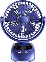 Ventilador de mesa Clip USB recarregável com display digital 6000mAh