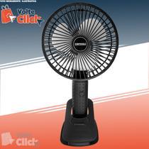 Ventilador De Mesa Com Clipe Fixador Climatizador Elétrico Usb Sem Fio Portátil