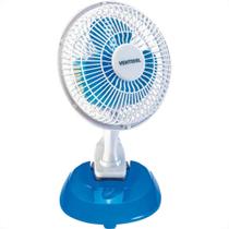 Ventilador De Mesa Com Garra Ventisol Azul/Branco 20Cm. 220V.