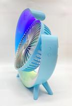 Ventilador De Mesa Com LED Portátil Silencioso Recarregável Pei-A3