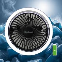 Ventilador de mesa Digibond Small High Power Silent USB 3000mAh preto