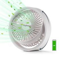 Ventilador de mesa Digibond Small Ultra Quiet USB 3000mAh recarregável