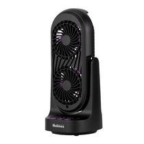 Ventilador de mesa Holmes DuoBreeze Dual Purple Blade 33 cm com temporizador