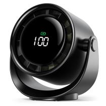 Ventilador de mesa Koonie, bateria recarregável de 4000 mAh, 5 velocidades
