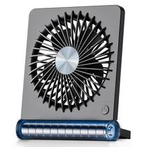 Ventilador de mesa Koonie Portable 3 Velocidades USB Recarregável Preto