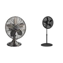 Ventilador de mesa Lasko R12210 oscilando em 3 velocidades silenciosas de 17 cm