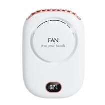 Ventilador de mesa Lazy Neck Fan USB Mini Digital Display Branco