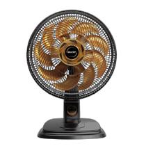 Ventilador De Mesa Mallory Egeo 40Cm Preto e Dourado - 220V
