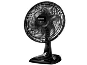 Ventilador de Mesa Mondial Super Power 3 Velocidades/6 Pás Preto 127V VSP-40-B