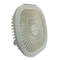 Ventilador de Mesa Multifuncional com 3Velocidades e Luz Led