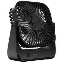 Ventilador de mesa OLV de 4 velocidades recarregável 4000mAh 20h de tempo de execução preto