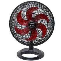 Ventilador De Mesa Oscilante 50 cm Preto / Vermelho Bivolt