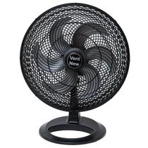 Ventilador De Mesa Oscilante 50cm Preto Prata Bivolt