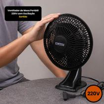 Ventilador de Mesa Portátil 220V com Oscilação - Sortido Ventilador de Mesa Portátil 220V com Oscilação - Sortido