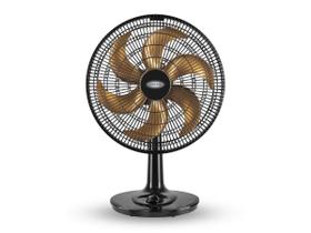 Ventilador de Mesa Portátil 40 cm Preto Bronze 126w 6 Pás 3 Velocidades Turbo Ventimais