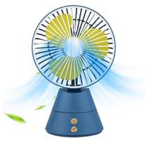 Ventilador de Mesa Portátil com Bateria Recarregável e Função de Rotação LS959AZ