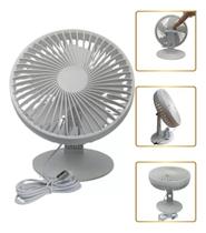 Ventilador de Mesa Portatil Silenciosas 3 Níveis de Velocidade Ajustável USB LS982