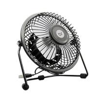 Ventilador de mesa preto portatil 15cm 5v usb bright ultra silencioso