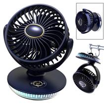 Ventilador de Mesa Recarregável Minlebao 3 em 1 com Difusor de Aroma