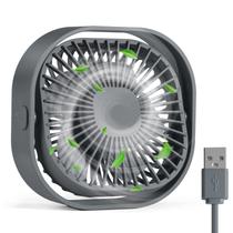 Ventilador de mesa RJVW Ventilador de mesa portátil USB pequeno de 4 polegadas e 3 velocidades Ventilador de mesa RJVW Ventilador de mesa portátil USB pequeno de 4 polegadas e 3 velocidades